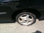 Destroyed Tire